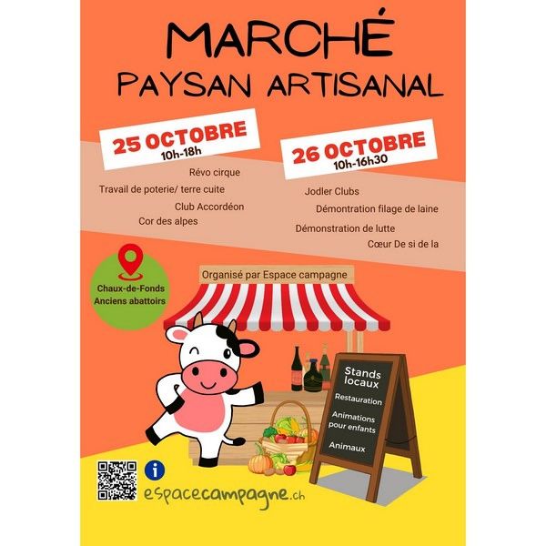 affiche marché paysan artisanal